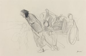 Refugees by Jean Louis Forain