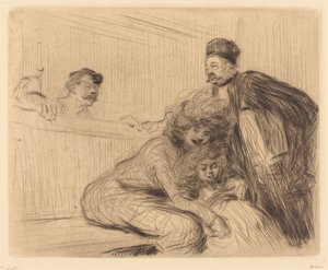 The Lawyer Talking to the Prisoner (first plate) by Jean Louis Forain