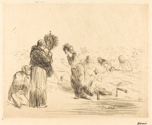 The Miracle before the Blessed Sacrament (fourth plate) by Jean Louis Forain