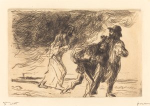 The Road to Emmaus (first plate) by Jean Louis Forain