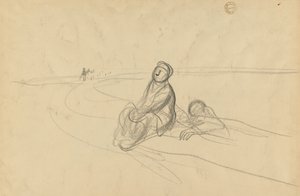 Two Figures on a Road by Jean Louis Forain