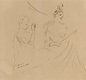 Two Ladies in a Loge