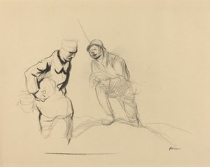 Two Soldiers by Jean Louis Forain