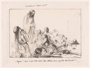 Women in Bombed Church Accusing Christ (The Massacre of Good Friday) by Jean Louis Forain