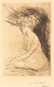 Woman Seated in Profile