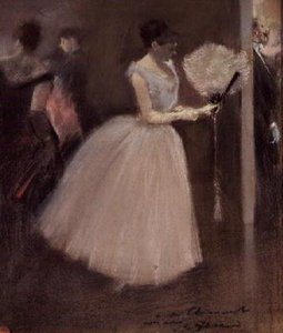 Woman in White with a Fan, c.1884