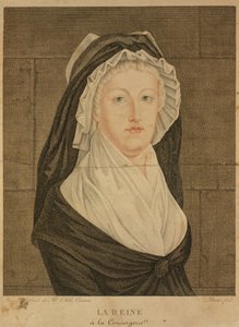 Marie Antoinette at the Conciergerie as Prisoner by Jean Louis Prieur