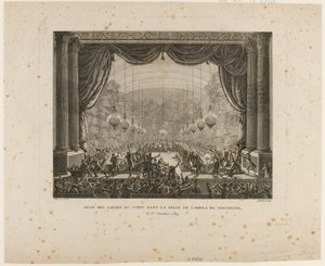 Feast of the Bodyguards, Flanders Regiments, Montmorency Dragoons and National Guards of Versailles