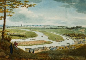 A View of Paris and the Seine from Saint-Cloud by Jean Lubin Vauzelle