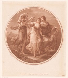 Beauty (Bellezza) Advised by Prudence (Prudentia), Rejects the Temptations of Folly (Pazzia) by Jean Marie Delattre
