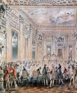 Feast at Louveciennes by Jean Michel the Younger Moreau