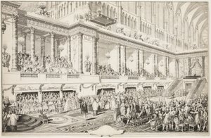 Oath of Louis XVI at his Investiture by Jean Michel Moreau