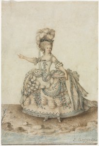 Costume Study for Opera Singer, 1781 by Jean Michel Moreau le Jeune