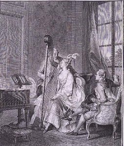 The Common Chord, Engraved by I.S. Helman by Jean Michel the Younger (after) Moreau