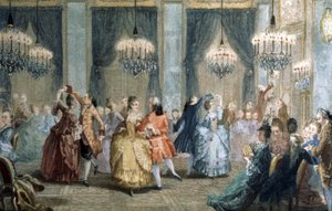 Ball in the 18th Century by Jean Michel the Younger Moreau