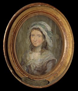 Portrait of Charlotte Corday by Jean Michel the Younger Moreau