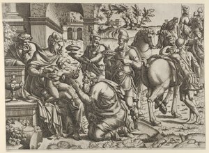 Adoration of the Magi by Jean Mignon