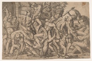 Combat of Naked Men, 1535-55