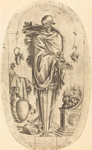 Old Man Warming His Hands by Jean Mignon