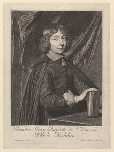 Amador Jean-Baptiste de Vignerod, Abbe de Richelieu by Jean Morin