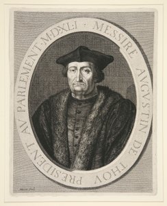 Augustin de Thou, President of the Parliament of Paris from 1535 to 1544 by Jean Morin