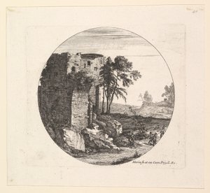 The Ruins on the Left by Jean Morin