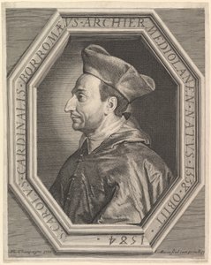 Saint Charles Borromeo, Cardinal and Archbishop of Milan by Jean Morin