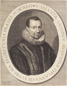 Jacques Auguste de Thou by Jean Morin after Louis Elle I