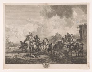 Resting Hunting Party by a Fountain (La Fontaine de Venus)