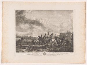 Resting Hunting Party in a Landscape (Le Conseil des Chasseurs)