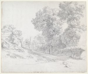 Oaks along the Appian Way near Albano