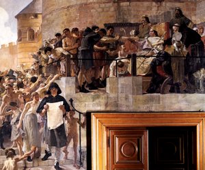 Louis VI of France granting the citizens of Paris their first charter by Jean Paul Laurens