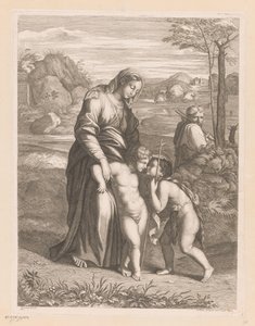 Holy Family with John the Baptist by Jean Pesne
