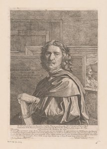 Portrait of Nicolas Poussin by Jean Pesne