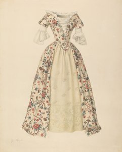 Dress with Quilted Petticoat by Jean Peszel