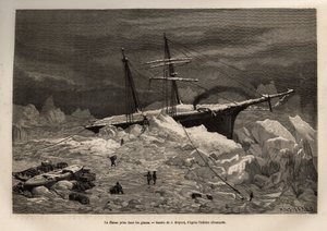 The German ship La Hansa caught in the ice by Jean Pierre Moynet