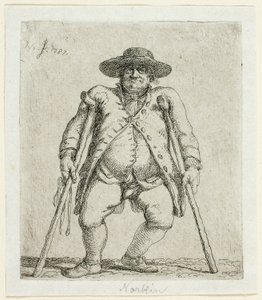 Beggar Man by Jean Pierre Norblin de La Gourdaine