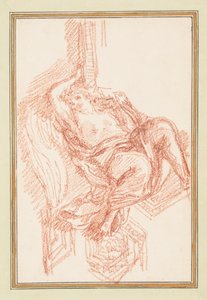Ceiling detail with winged male figure by Jean Robert Ango