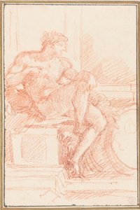 Ignudo from Sistine Chapel ceiling