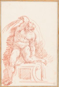 Ignudo from Sistine Chapel Ceiling by Jean Robert Ango