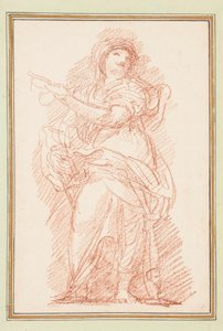 Standing Female Figure Pointing by Jean Robert Ango