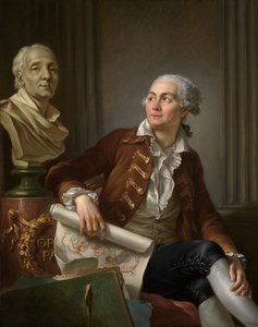 Portrait of Man with Bust of Denis Diderot
