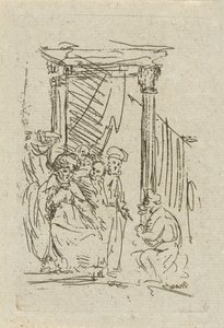 Kneeling Man Before a Prince by Jean Zacherie Mazel