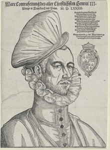 King of France Henry III by Jean de (after) Court