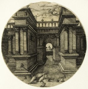 The Ape Tied in a Courtyard by Jean de Gourmont