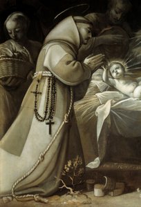 Adoration of the Shepherds: A Monk Praying Before the Child Jesus by Jean de Saint Igny