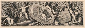 Frieze: Trophies of Arms and Putti by Jean le Pautre
