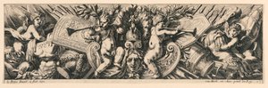 Frieze: Trophies of Arms and Putti by Jean le Pautre