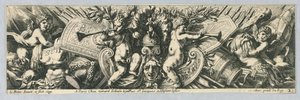 Friezes: Trophies of Arms and Putti by Jean le Pautre