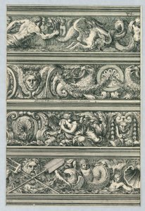 Plate from Friezes Intended for Ornamenting Architecture, Cornices, and Other Architectural Elements by Jean le Pautre